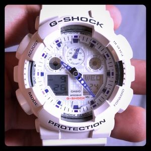 SOLD!   Casio G-shock GA-100A white